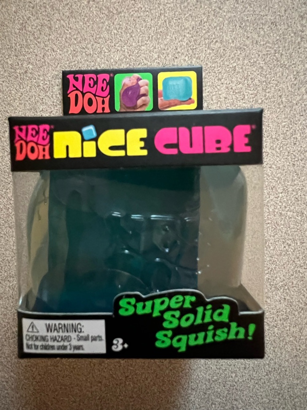 Nice Cube Super Solid Squish Toy - Teal